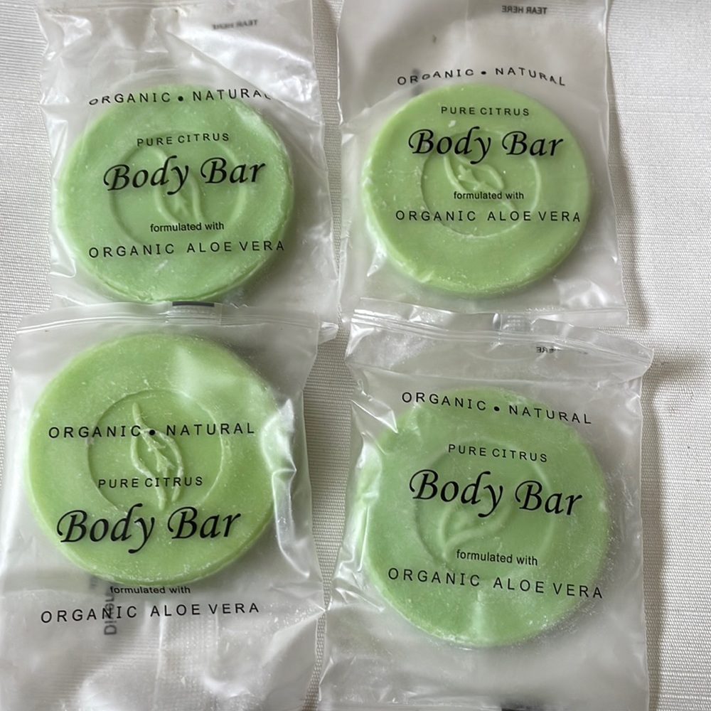 NWT organic natural pure citrus body bar formulated with organic aloe Vera soap